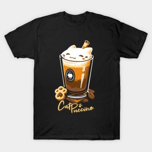 CatPuccino - Kawaii Cat Coffee T-Shirt